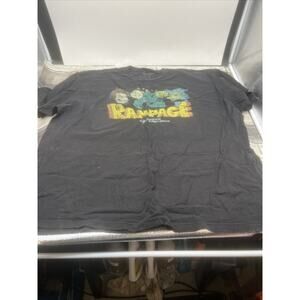 Rampage Shirt Mens 3XL (54/56) Black Crewneck Cartoon Movie Video Game Tee.